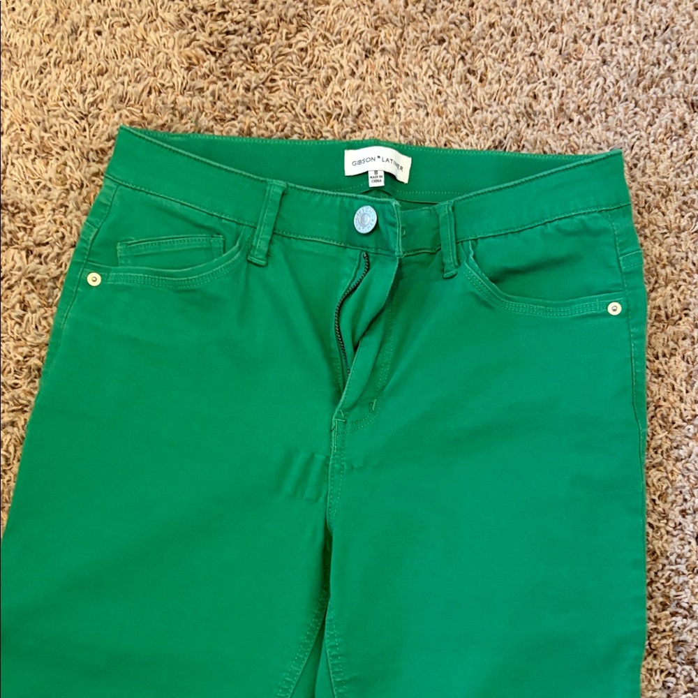 Gibson Latimer Green Skinny Jeans